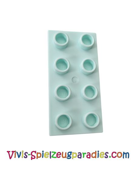 Lego Duplo Platte Basic 2x4 Dick (40666) light Aqua